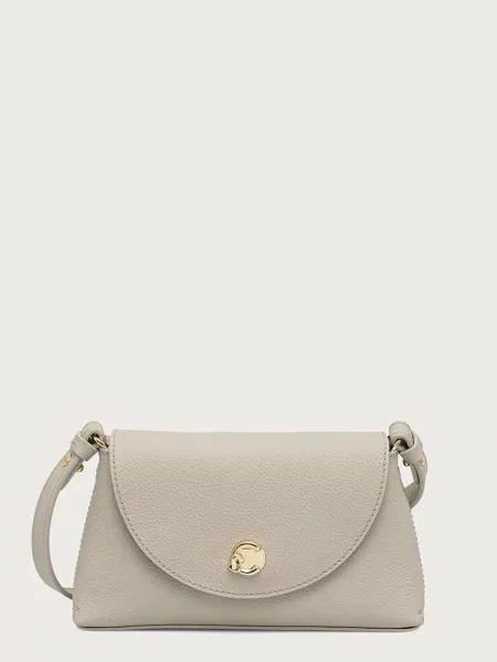 Coccinelle geantă crossbody pentru femei din piele bej