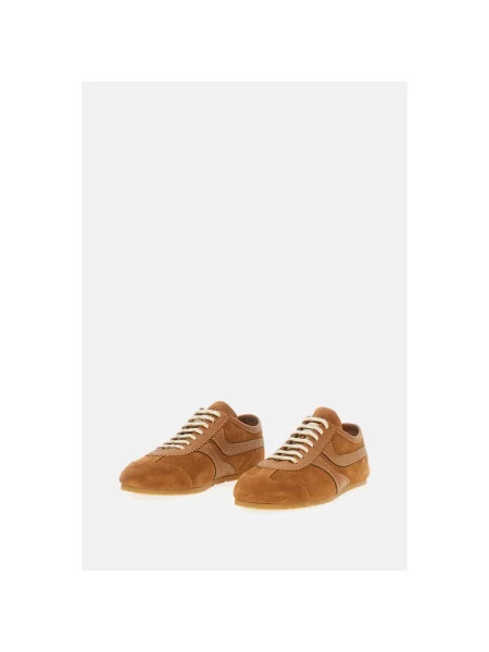 Sneakersy Dries Van Noten zamszowe brązowe