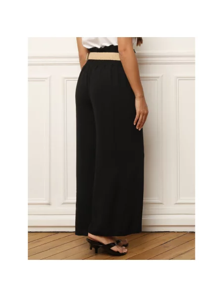 Hlače La Modeuse crna