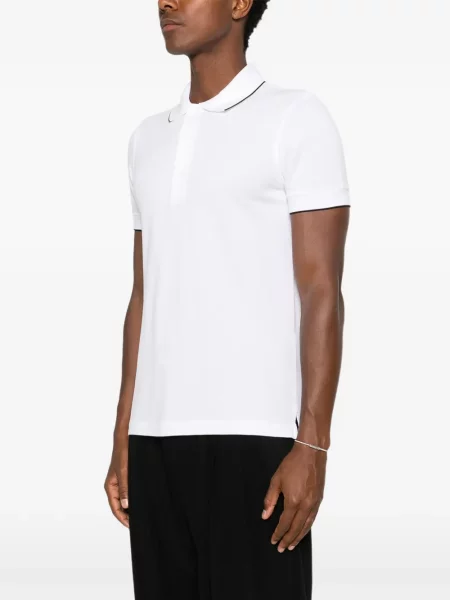 Scurt tricou polo Tom Ford alb