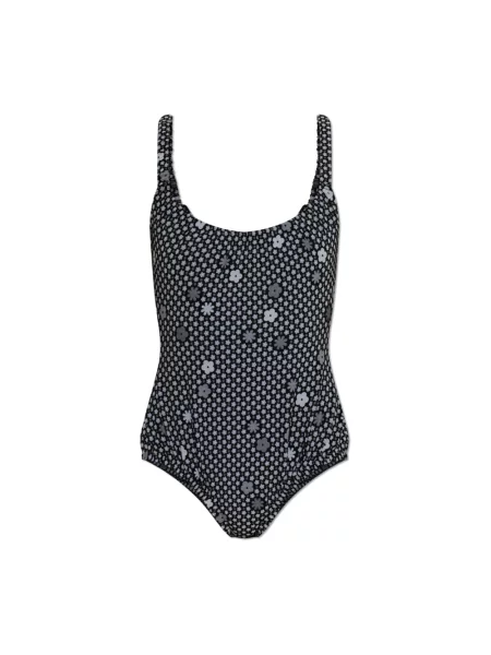 Strój kąpielowy Mm6 Maison Margiela z nadrukiem czarny