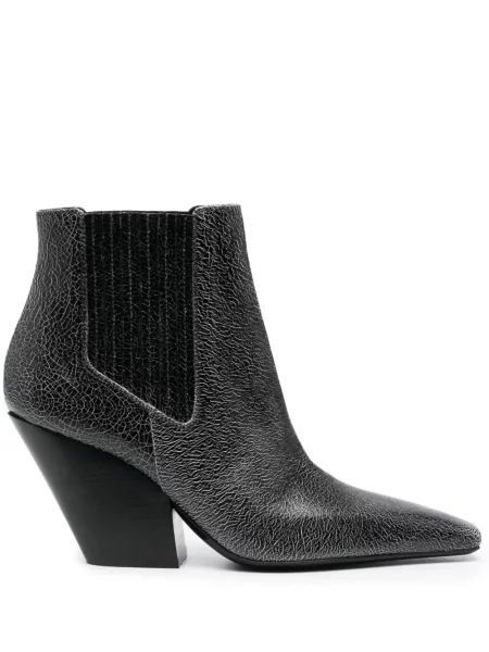 Botine Casadei din piele negru