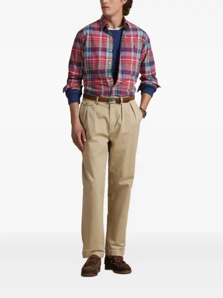 Μικρός κασκέτο Polo Ralph Lauren με χαμηλή μέση υφαίνω διαγωνίως πράσινο