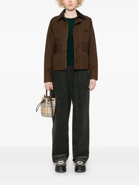 Kołnierzykowy golf Polo Ralph Lauren sztruksowy brązowy