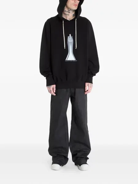 Hanorac cu glugă Rick Owens Drkshdw negru