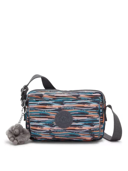 KIPLING Geantă de umăr Abanu azur / gri metalic / corai negru