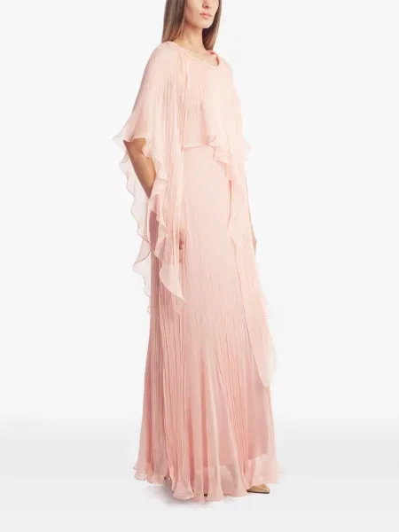 Rochie midi Irina Schrotter cu volane roz