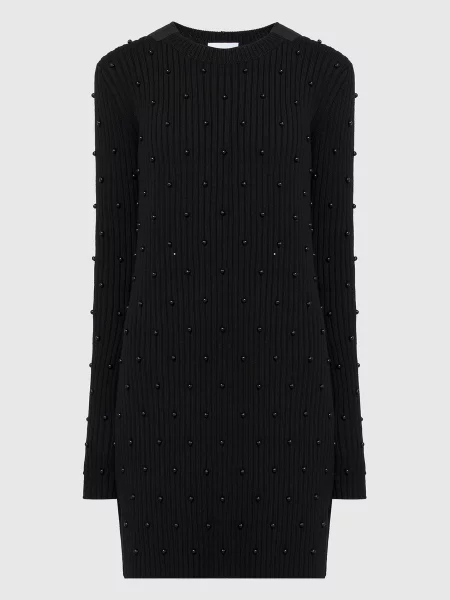Сукня міні з намистинами Helmut Lang чорна