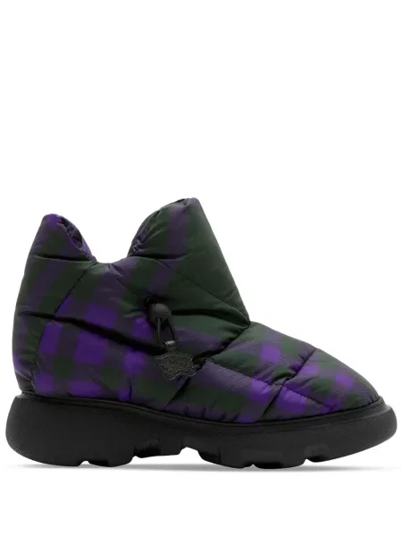 Botine Burberry în carouri negru