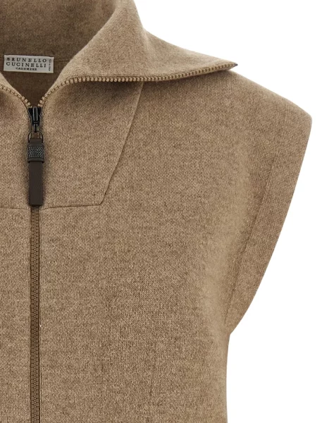 Cardigan Brunello Cucinelli fără mâneci
