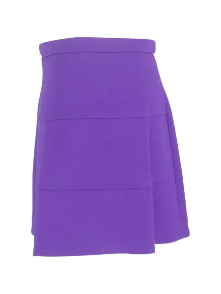 Fustă midi Victoria Beckham până la genunchi violet