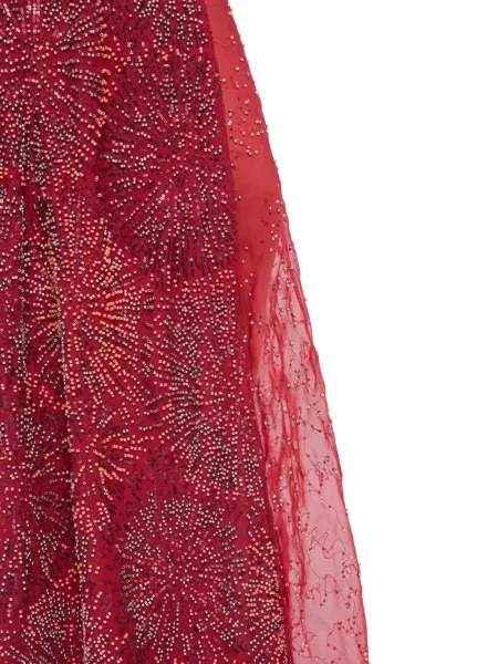 Fustă Rabanne cu broderie din satin