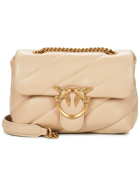 Crossbody torbica Pinko bež