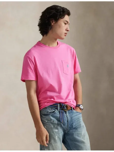 POLO RALPH LAUREN Tricou | Custom slim fit roz