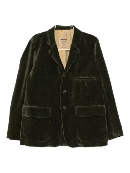 Sacou Uma Wang de catifea verde