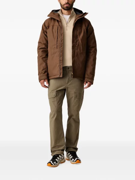 Geacă Fjallraven cu glugă maro