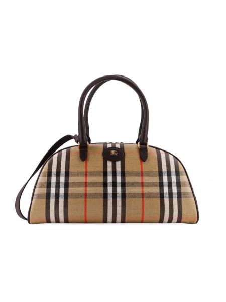 Torebka Burberry skórzana beżowa