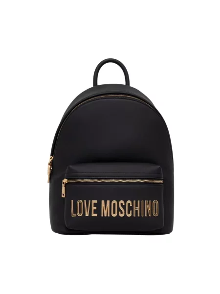 Love Moschino plecak z imitacji skóry czarny