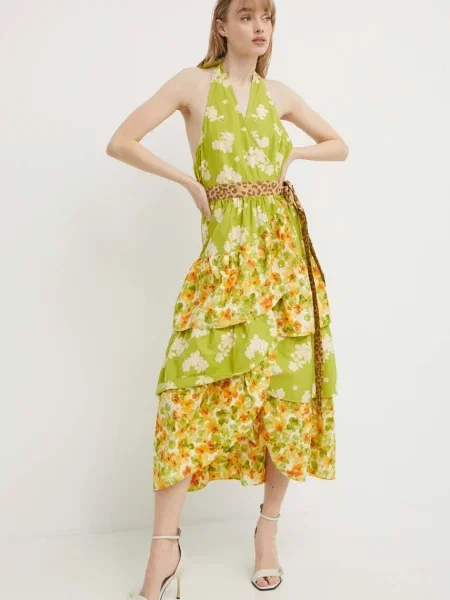 Платье Never Fully Dressed зеленое
