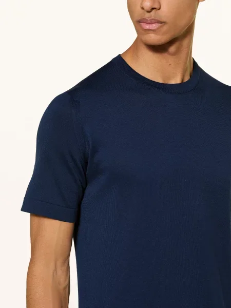 John Smedley Koszulka blau
