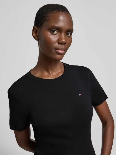 Koszulka Tommy Hilfiger Slim Cody C-Nk Ss Black L czarna