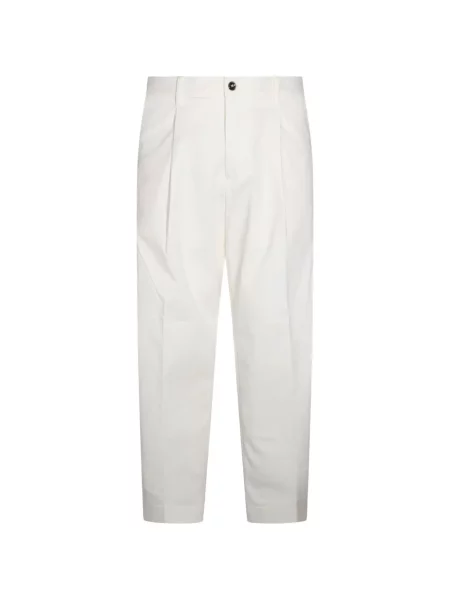 Pantaloni Nine In The Morning conici alb