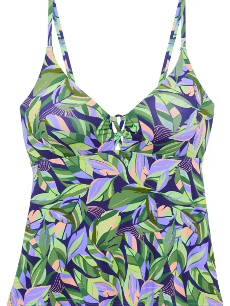 S.Oliver Tankini top bleumarin / porumbel / verde / verde deschis albastru