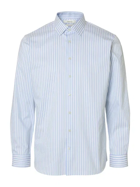 SELECTED Košile světlemodrá bílá