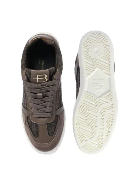 Sneakersy Baldinini skórzane brązowe