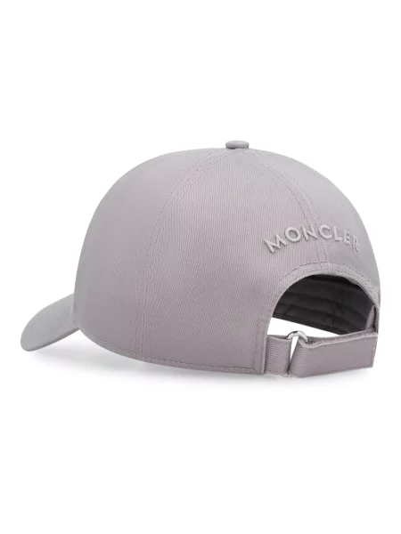Czapka z daszkiem Moncler szara