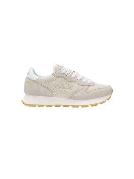 Sneakersy Sun68 skórzane beżowe