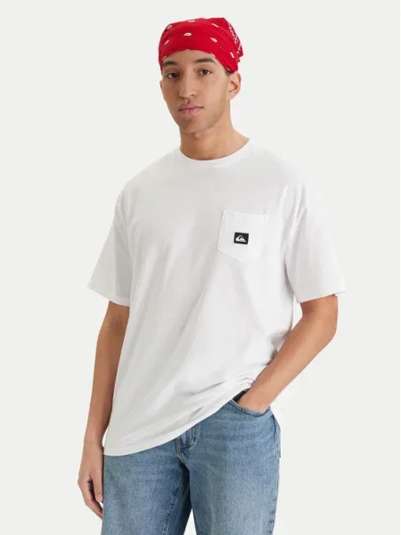 Quiksilver Tricou Salt Water Comfort Fit alb