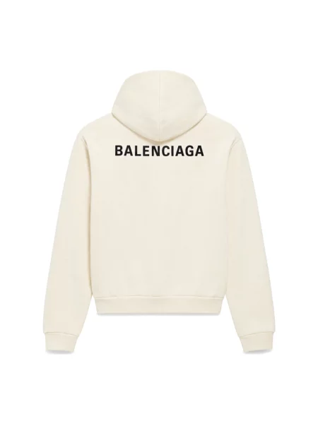 Bluza z kapturem Balenciaga z kapturem beżowa