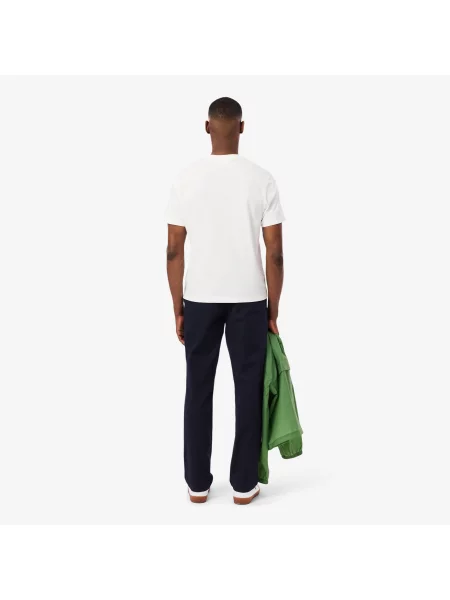 Lacoste Spodnie Chino O Regularnym Kroju niebieski