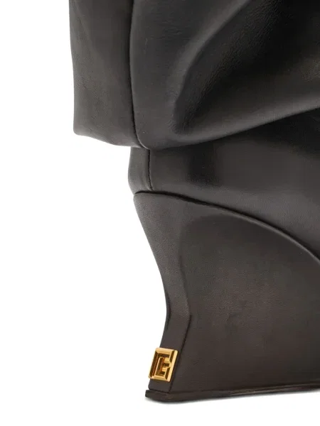 Cizme scurte Balmain cu pană negru