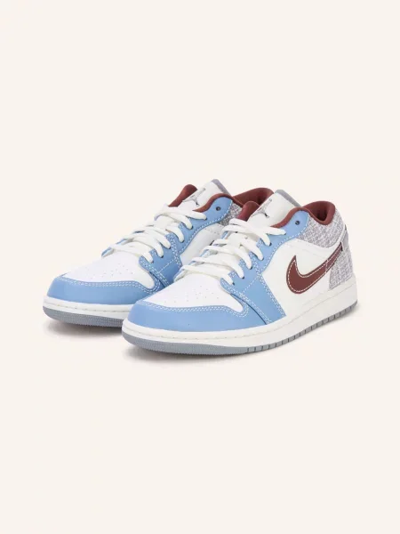 Jordan Sneakersy Air Jordan 1 Low / hnědá / tmavě modrá bílá