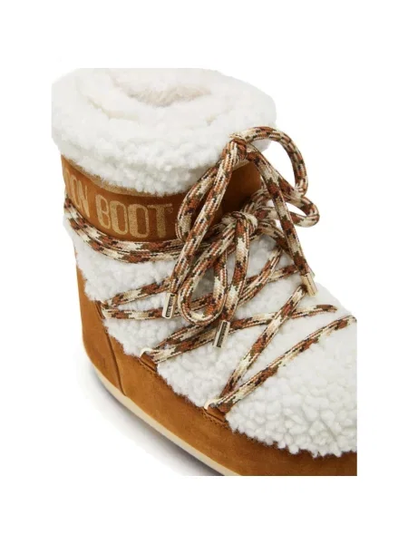 Śniegowce Moon Boot Icon Low Shearling whisky/off white brązowe