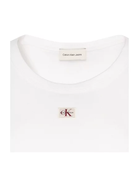 Tričko Calvin Klein Jeans bílé