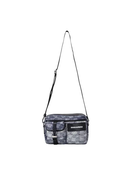 Torba crossbody Dsquared2 niebieska