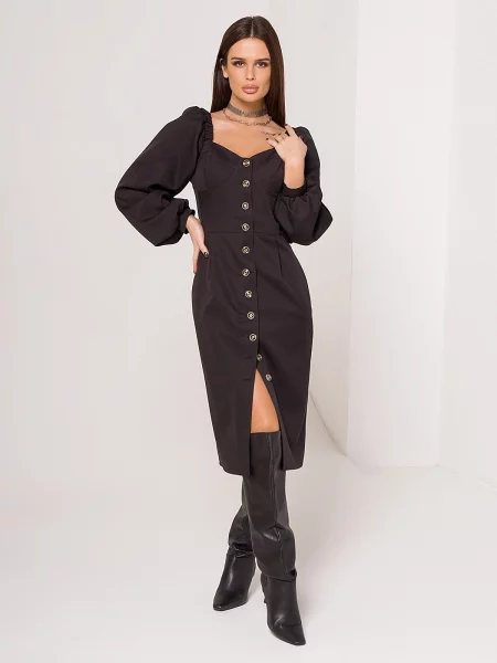 Сукня міді ISSA Plus чорний