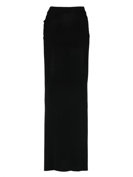 Fusta maxi Rick Owens Lilies negru