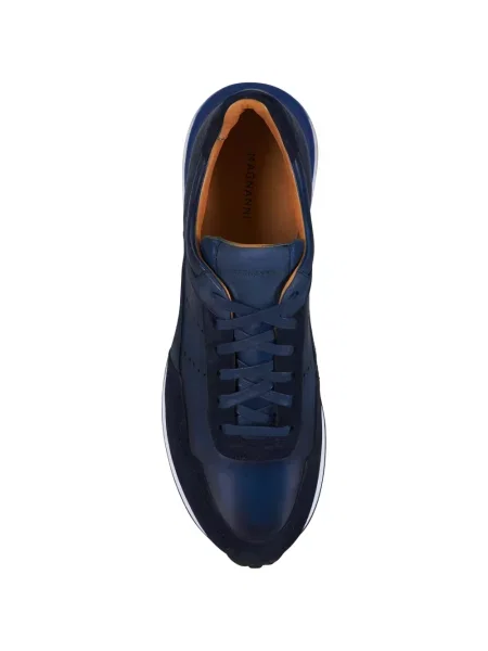 Fűzős csipkés sneaker Magnanni kék