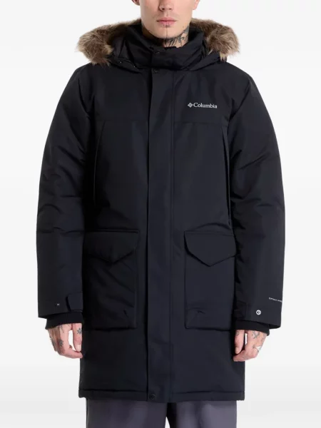 Palton Columbia cu imagine negru