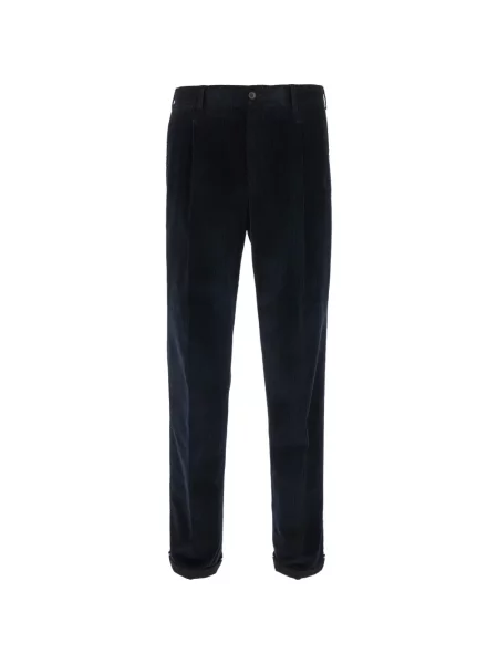 Pantaloni Pt Torino de catifea cord albastru