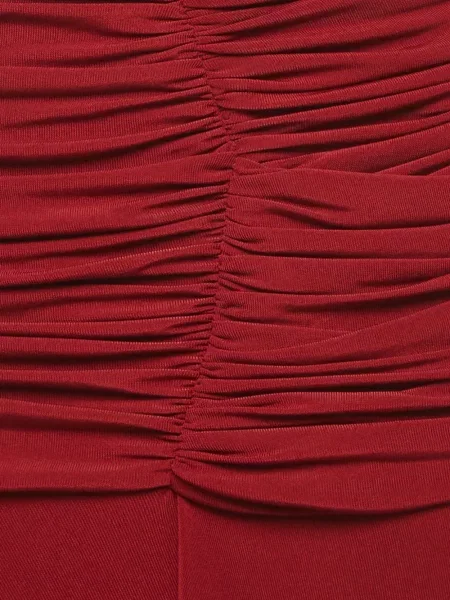Rochie maxi Chats By C.dam cu volane roșu