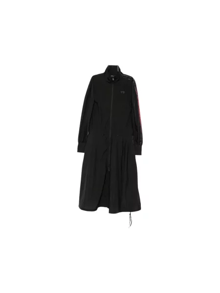 Sukienka Y-3 w paski do biegania czarna