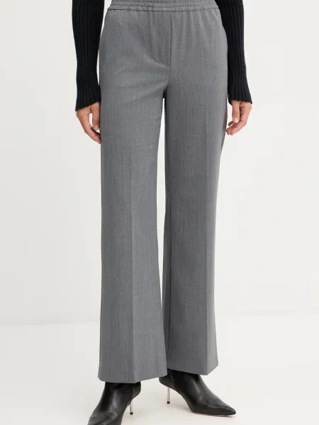 Weekend Max Mara pantaloni cu lână PETRA gri