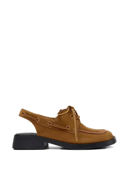 Šněrovací krajkové derby Camper hnědé