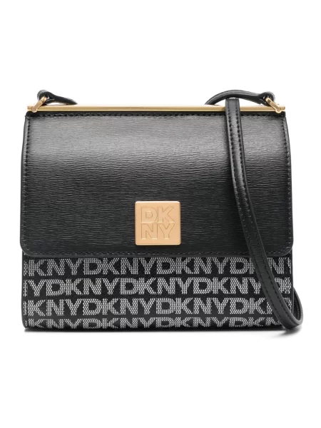 Torebka Dkny skórzana casual czarna