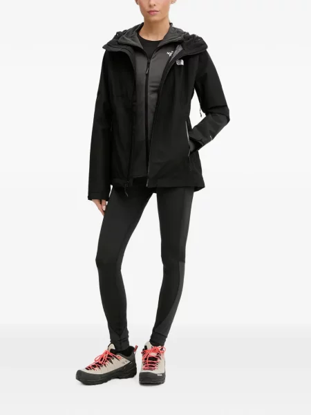 Geacă The North Face cu glugă cu imagine negru